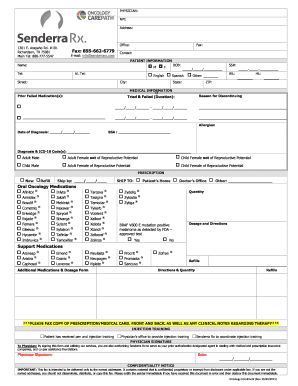 Oncology Enrollment Form