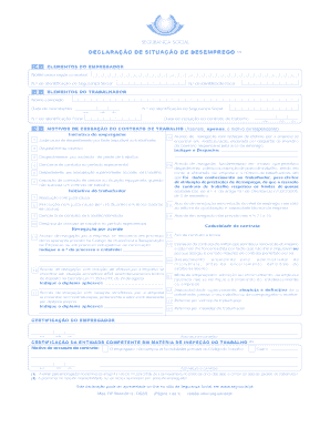 Declaração de Situação de Desemprego