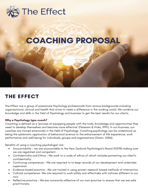 coaching proposal template