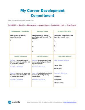 Career Development Commitment Form
