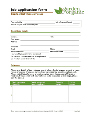 Job Application Form