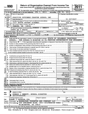 Form 990 Return of Organization Exempt From Income Tax