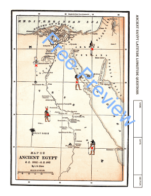 Ancient Egypt Geography Worksheet