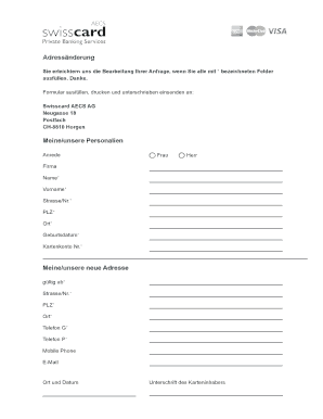 Adressänderung