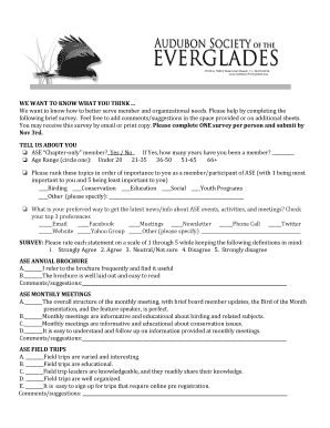 ASE ANNUAL BROCHURE ASE MONTHLY MEETINGS - auduboneverglades