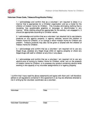 Volunteer Confidentiality Agreement - Holston United Methodist ... - holstonhome