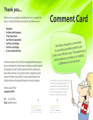 Patient Survey Form