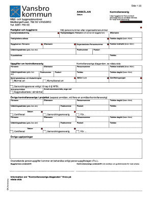 Swedish Construction Supervisor Notification