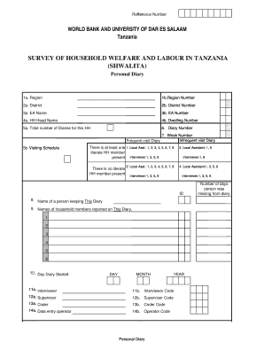 Survey of Household Welfare and Labour in Tanzania