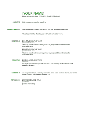 Resume Template