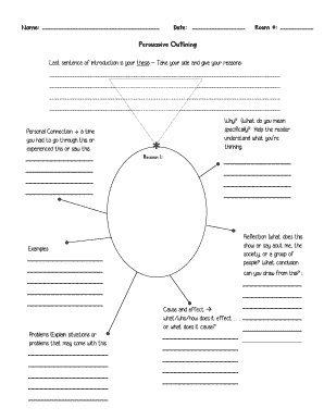 Persuasive Outlining Worksheet