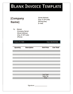 BLANK INVOICE TEMPLATE - pdfimageswondersharecom