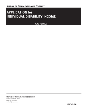 California Individual Disability Income Application