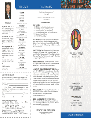 First Baptist Church San Antonio Guest Registration