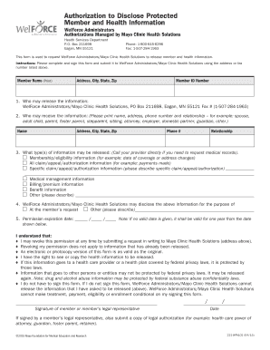Authorization to Disclose Protected Health Information