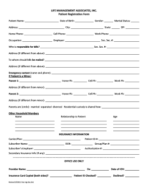 Patient Registration Form