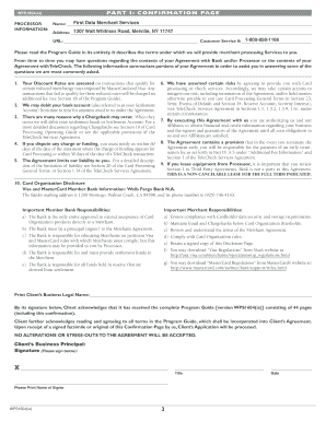 Merchant Services Program Terms and Conditions