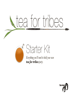 Tea for Tribes Fundraising Kit