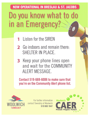 Community Alert Network (CAN) Information Update Form