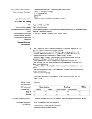 Europass curriculum vitae - cdn4prozcom