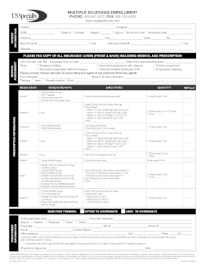 Multiple Sclerosis Enrollment Form