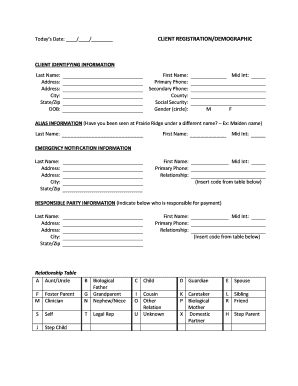 Client Registration Form