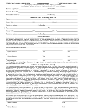 Contract Signor Change Form