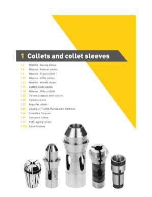 1 Collets and collet sleeves - Toolnet International Inc.