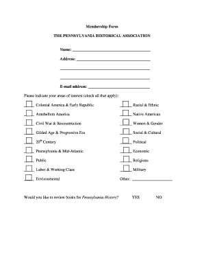 Membership Application Form