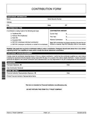 IRA Contribution Form