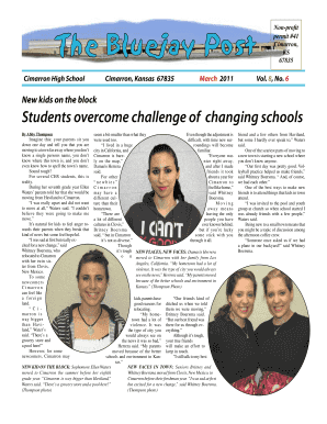 Non-profit The Bluejay Post - cimarronschoolsnet