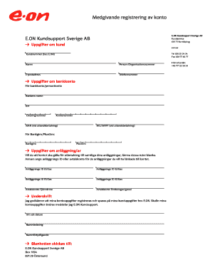 E.ON Account Registration Consent