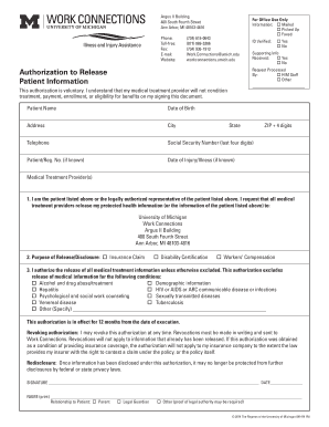 Medical Information Release Authorization