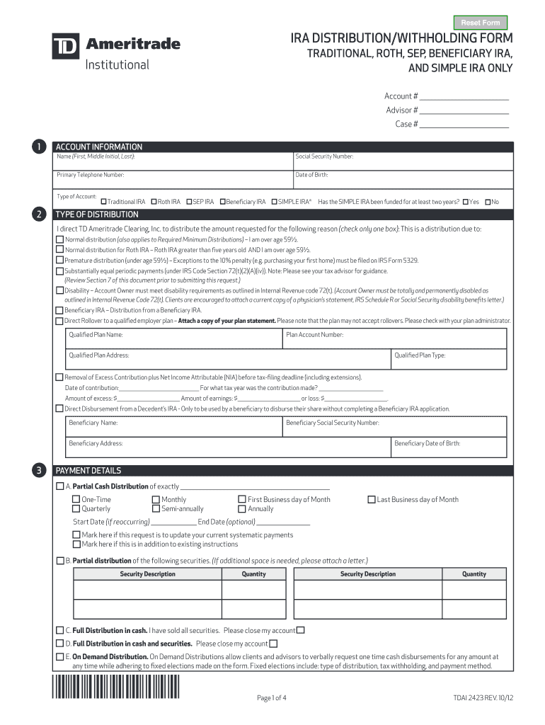 Fillable Online TRADITIONAL, ROTH, SEP, BENEFICIARY IRA, Fax Email ...