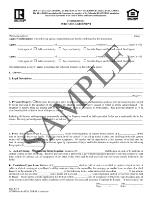 Commercial Purchase Agreement