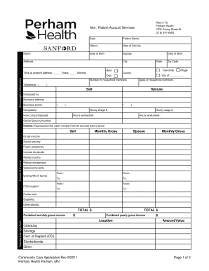 Community Care Application Form