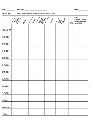 Trail Counter Form
