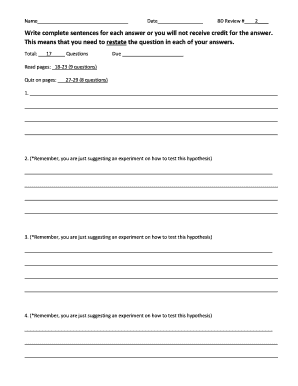 Science Quiz and Homework Assignment