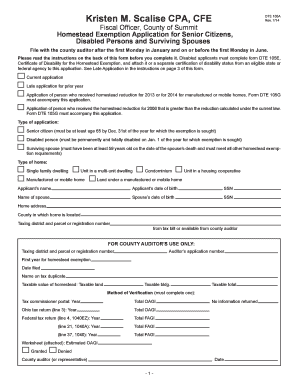 Ohio Homestead Exemption Application