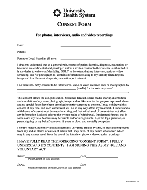 Patient Media Consent Form
