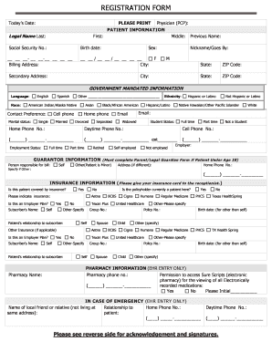 Patient Registration Form