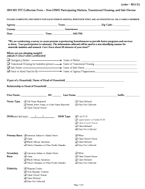 2015 ME PIT Collection Form