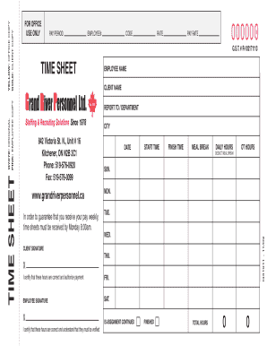 Employee Time Sheet