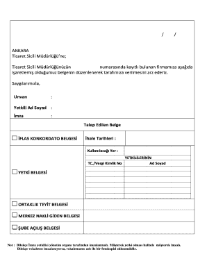 Request for Business Documents