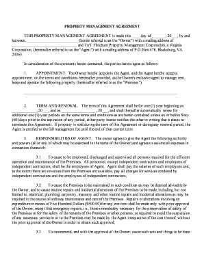 Property Management Agreement