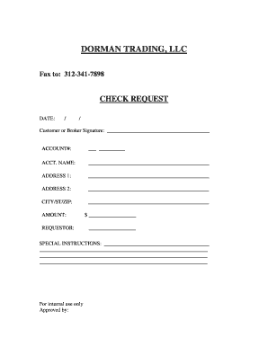 Check Request Form