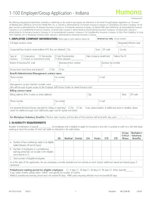 Humana Small Group Employer Application