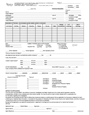 Farm Insurance Application Form