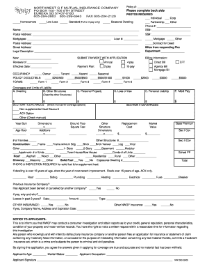 Homeowners Insurance Application Form