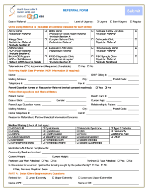 Healthcare Referral Form